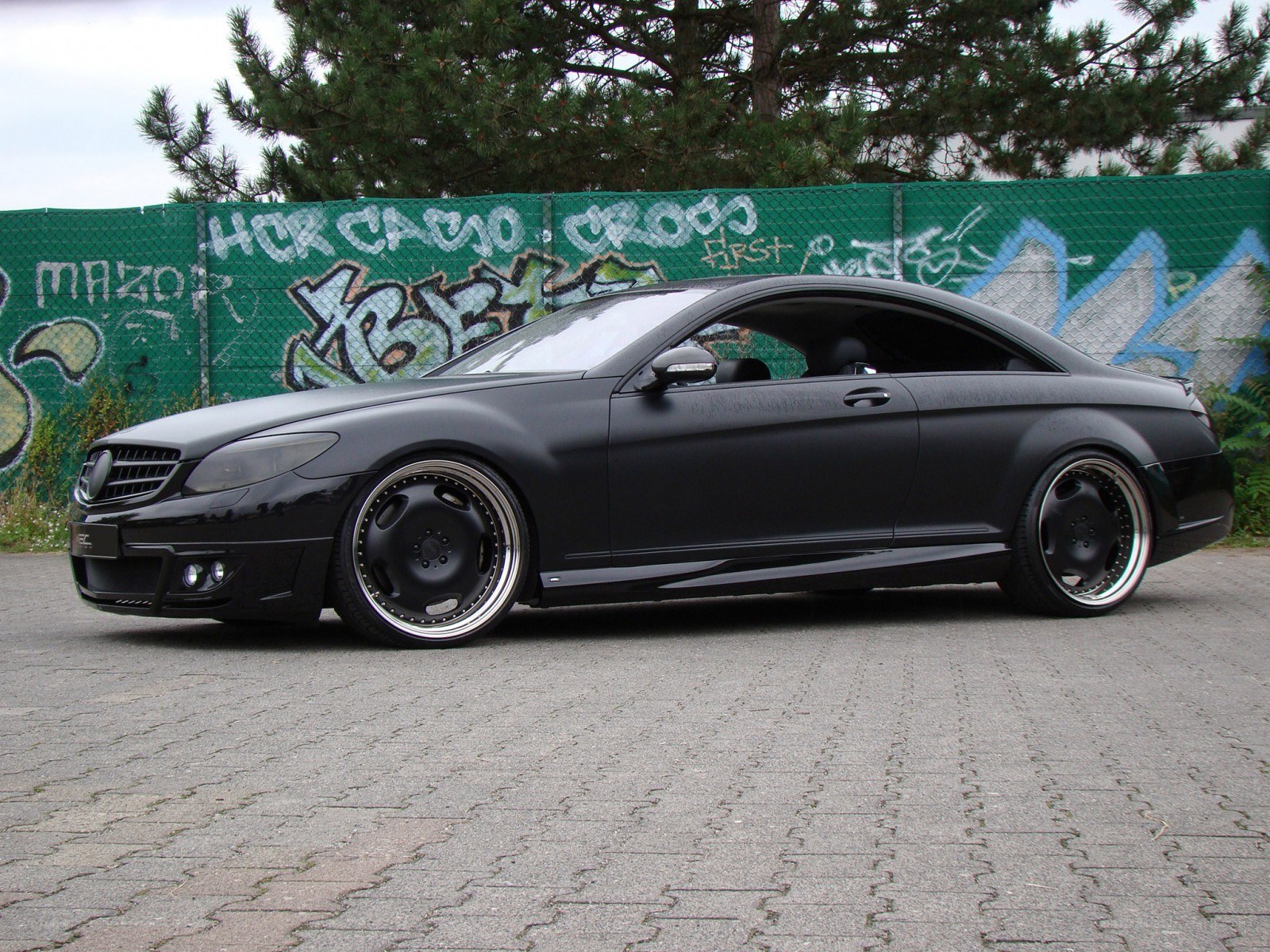 black matte coupe car
