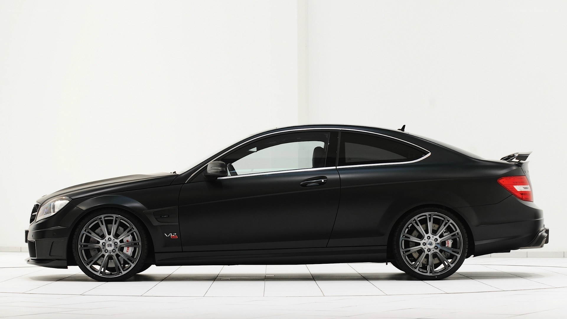 black matte coupe car