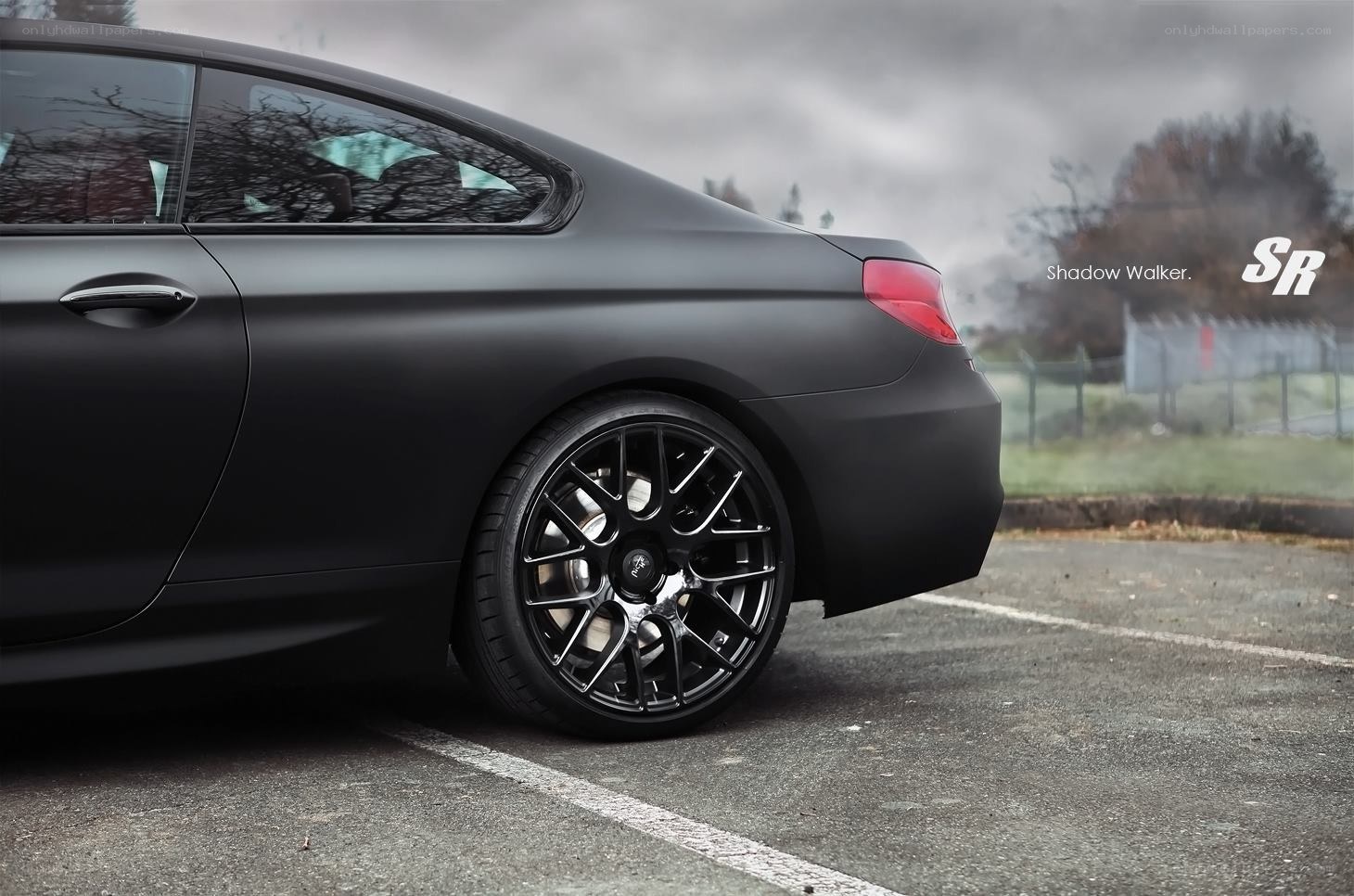 black matte coupe car