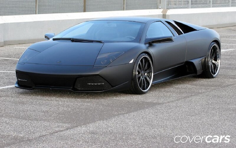 Black Matte Lamborghini — Gray
