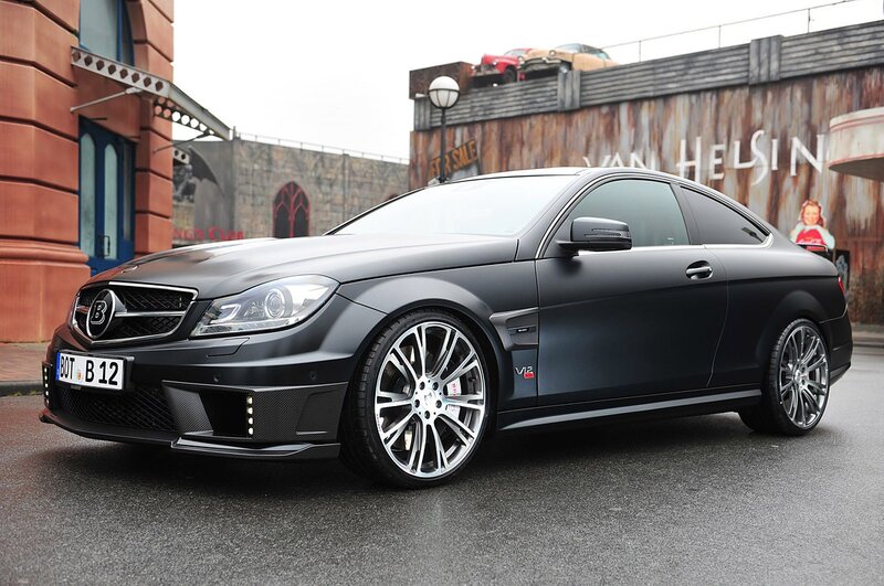 Black matte Mercedes-AMG C63