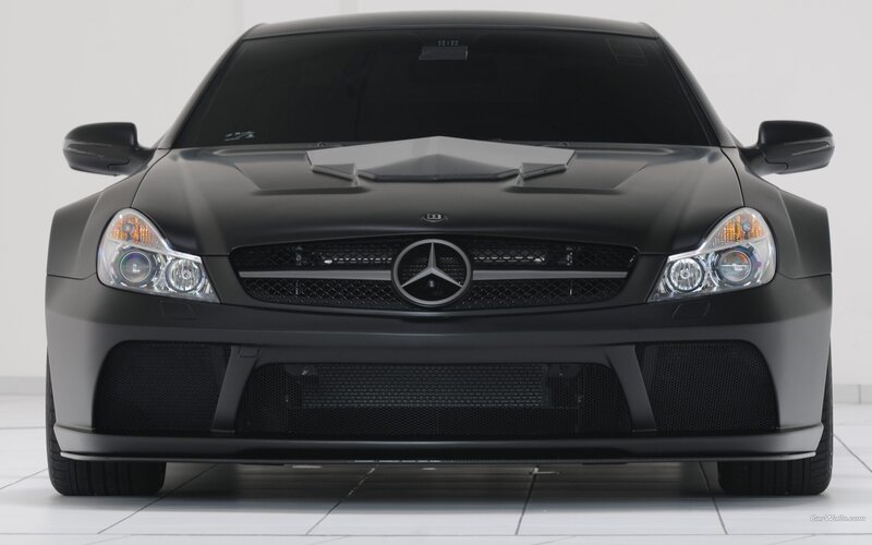 black matte mercedes-benz car
