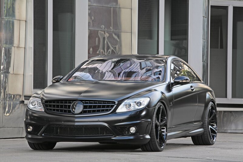 black matte Mercedes-Benz CL55 AMG