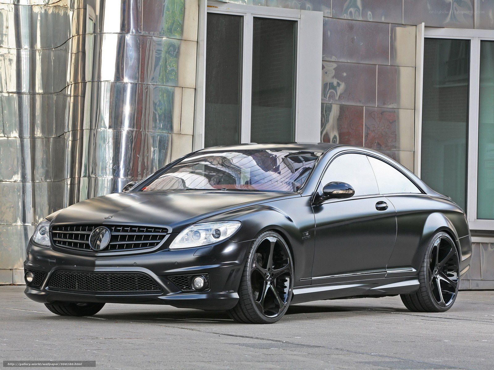 Black matte Mercedes-Benz CL550