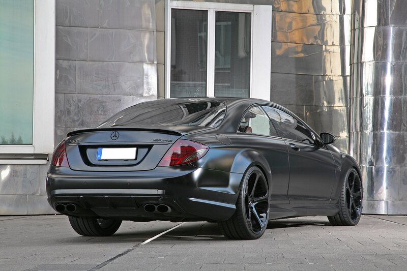 black matte mercedes-benz cl65 amg