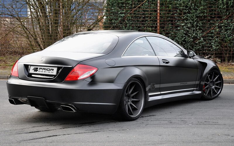 black matte mercedes-benz coupe