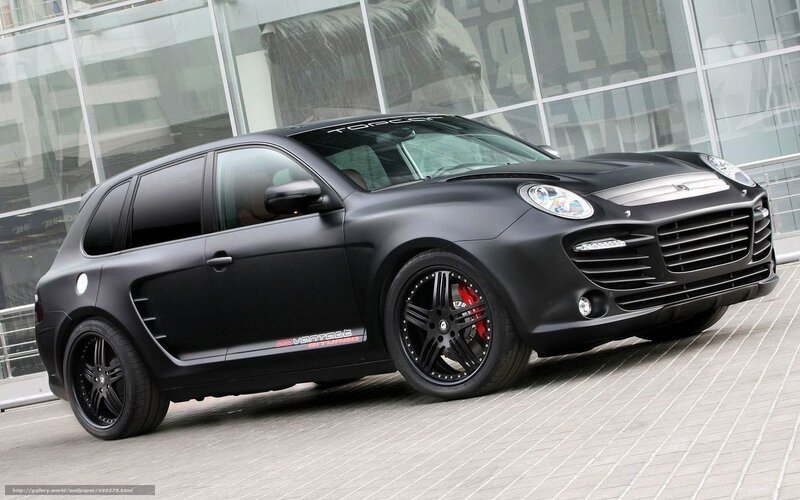 black matte porsche cayenne