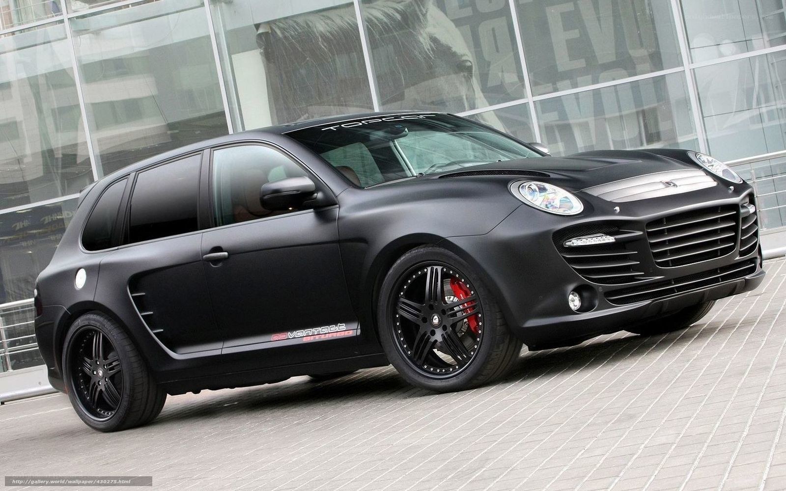 black matte porsche cayenne