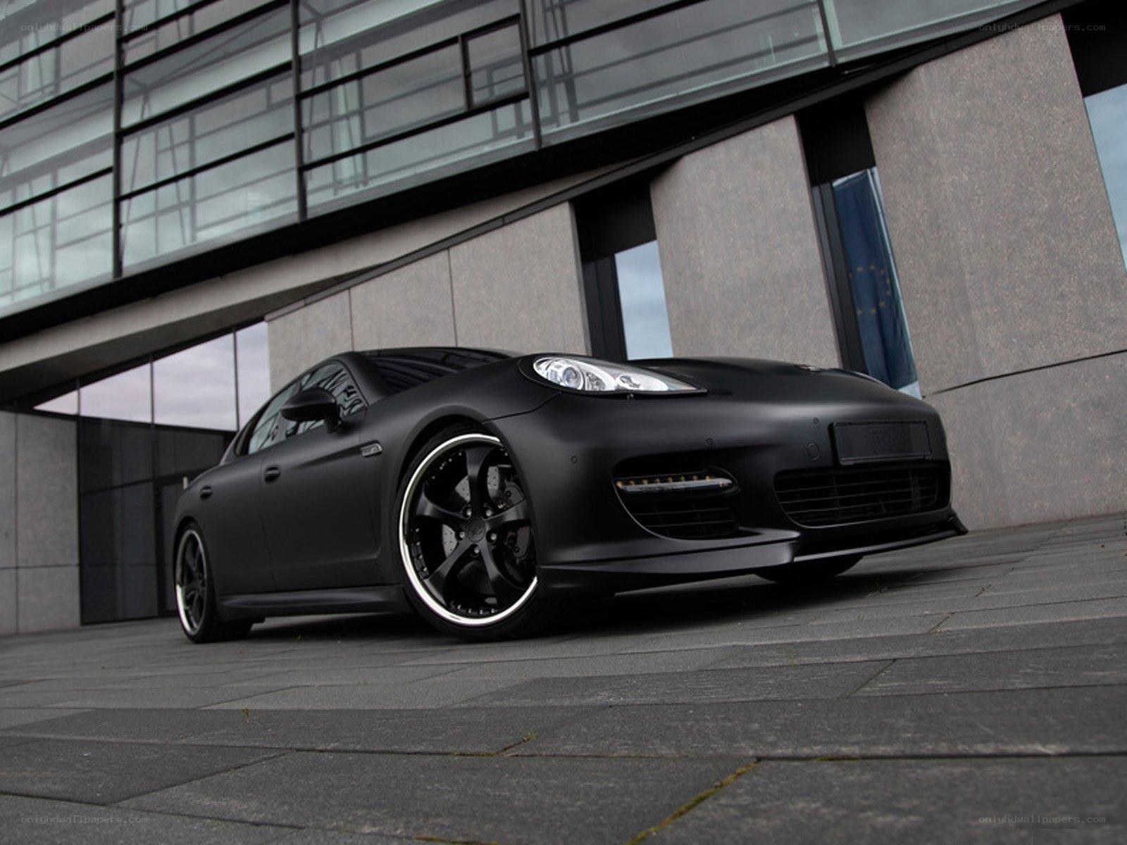 Black matte Porsche Panamera
