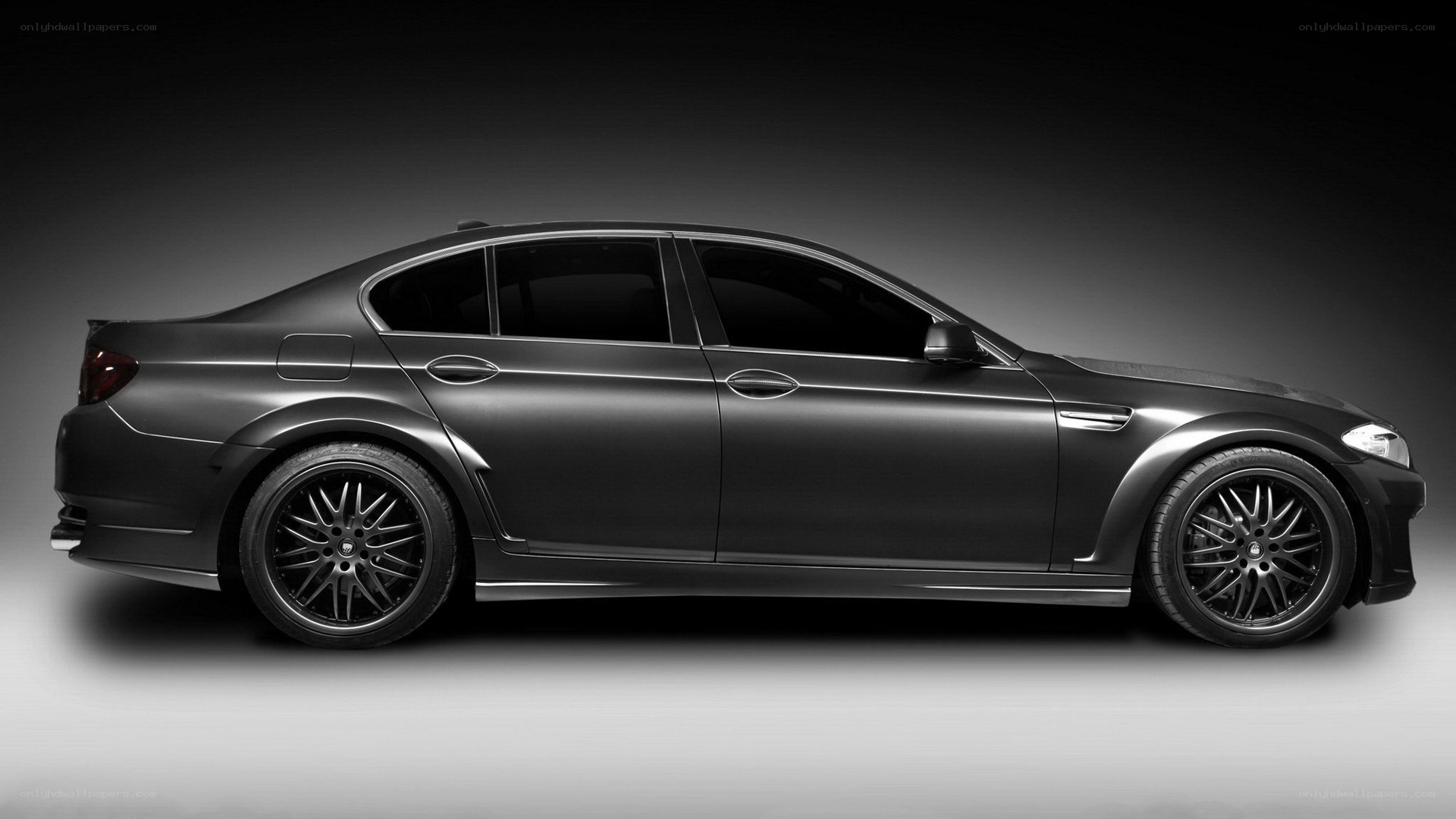 black matte sedan car