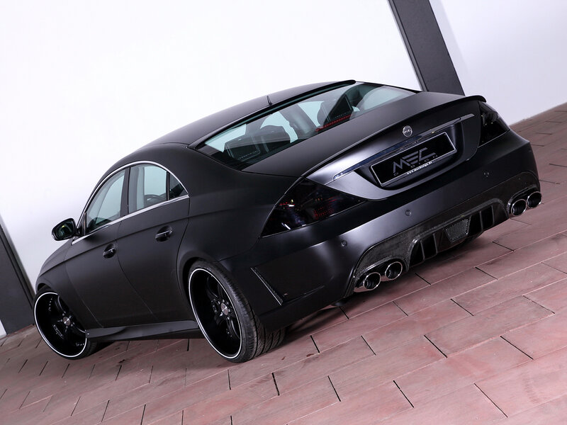 Black Matte Sedan Car — Dramatic