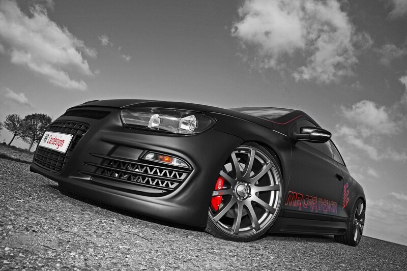 black matte sports car