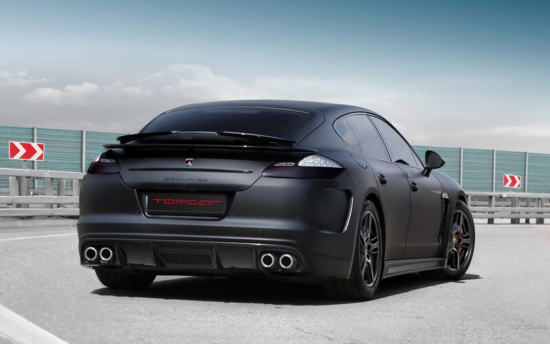 black matte sports car