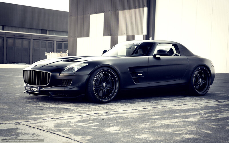 black matte sports car
