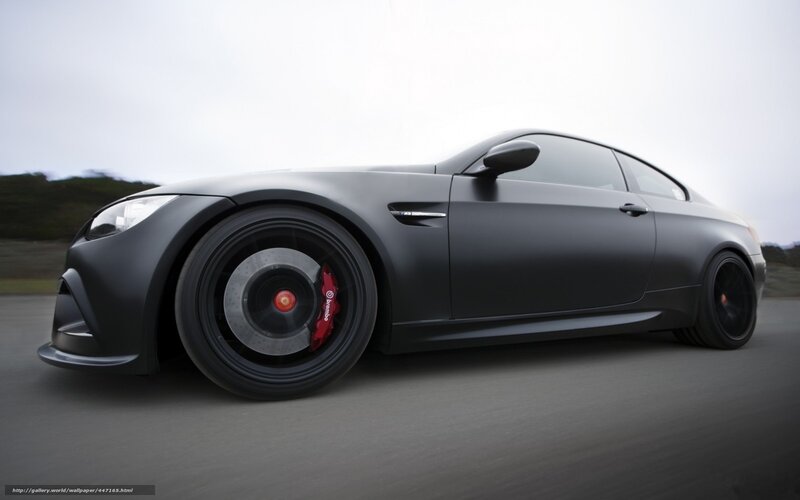 Black Matte Sports Car — Dynamic