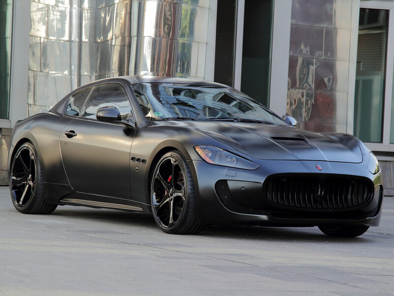 Black Matte Sports Car — Modern