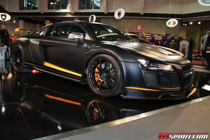Black Matte Sports Car — Showroom