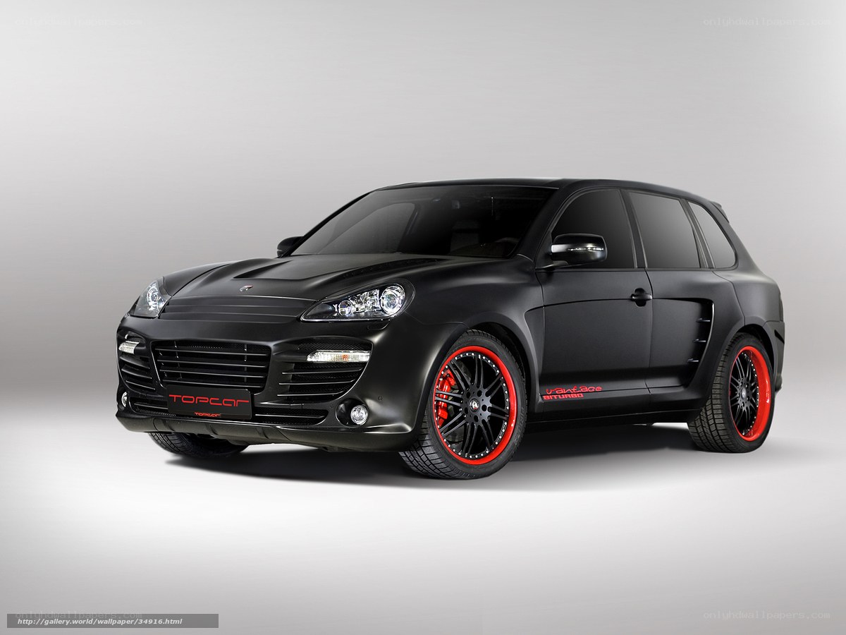 black matte SUV with red wheels