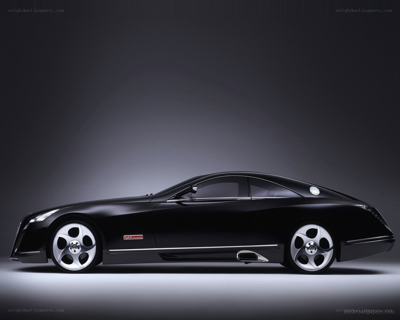 Black Maybach luxury car