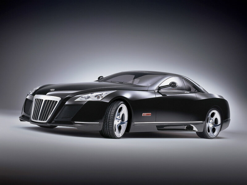 Black Maybach luxury car