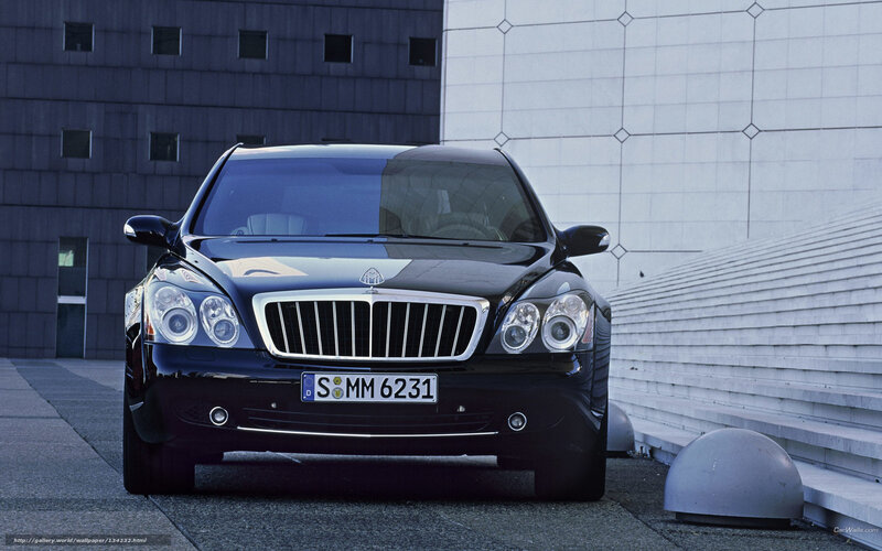 black maybach parked in city