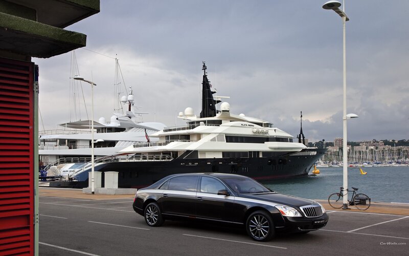 Black Maybach Sedan — Calm