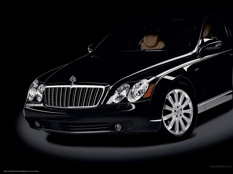 Black Maybach Sedan — Dramatic