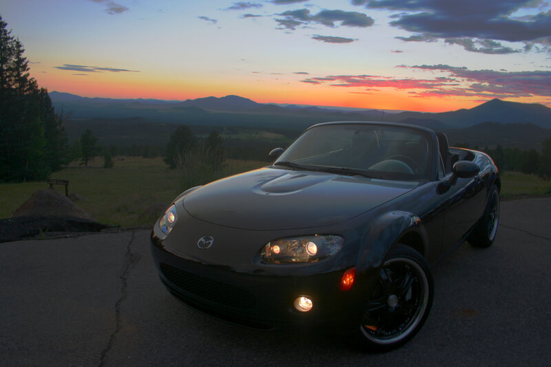 Black Mazda Miata