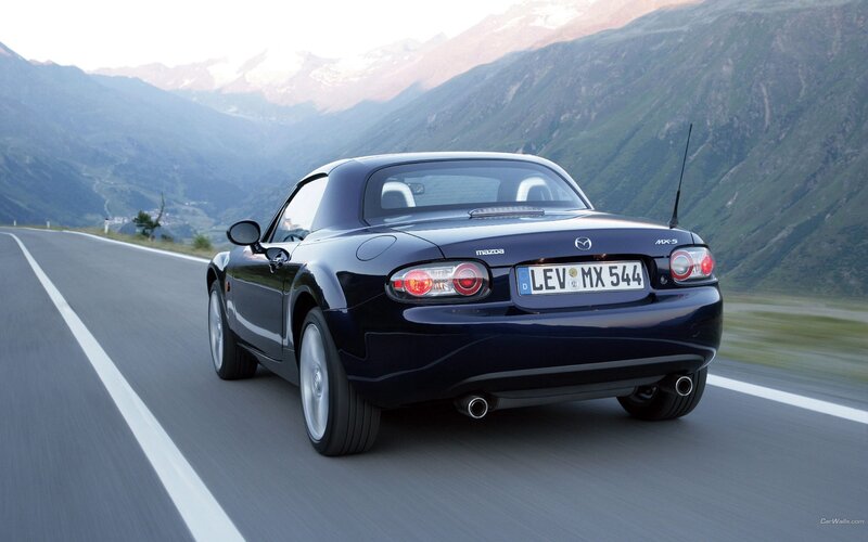 Black Mazda Mx-5 Car — Serene, Afternoon