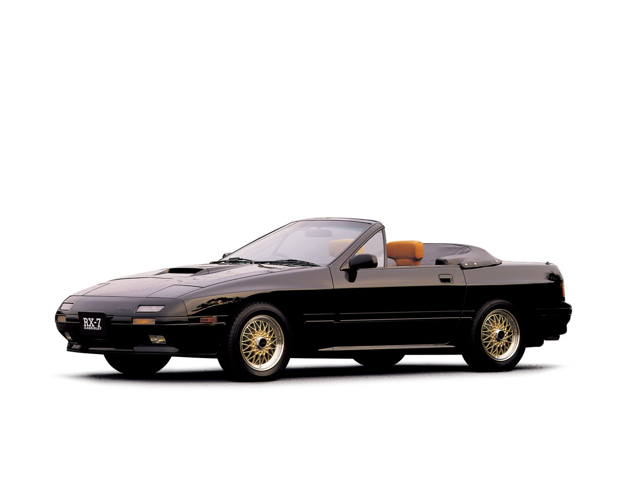Black Mazda RX-7 Cabriolet