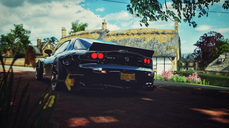 Black Mazda RX-7 Car