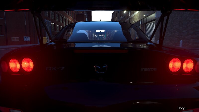 Black Mazda Rx-7