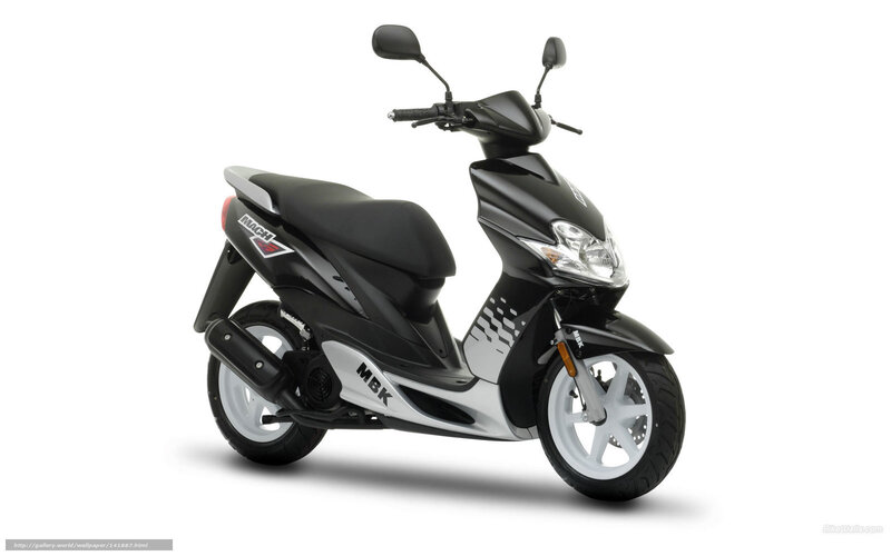 Black MBK Mach 3 scooter