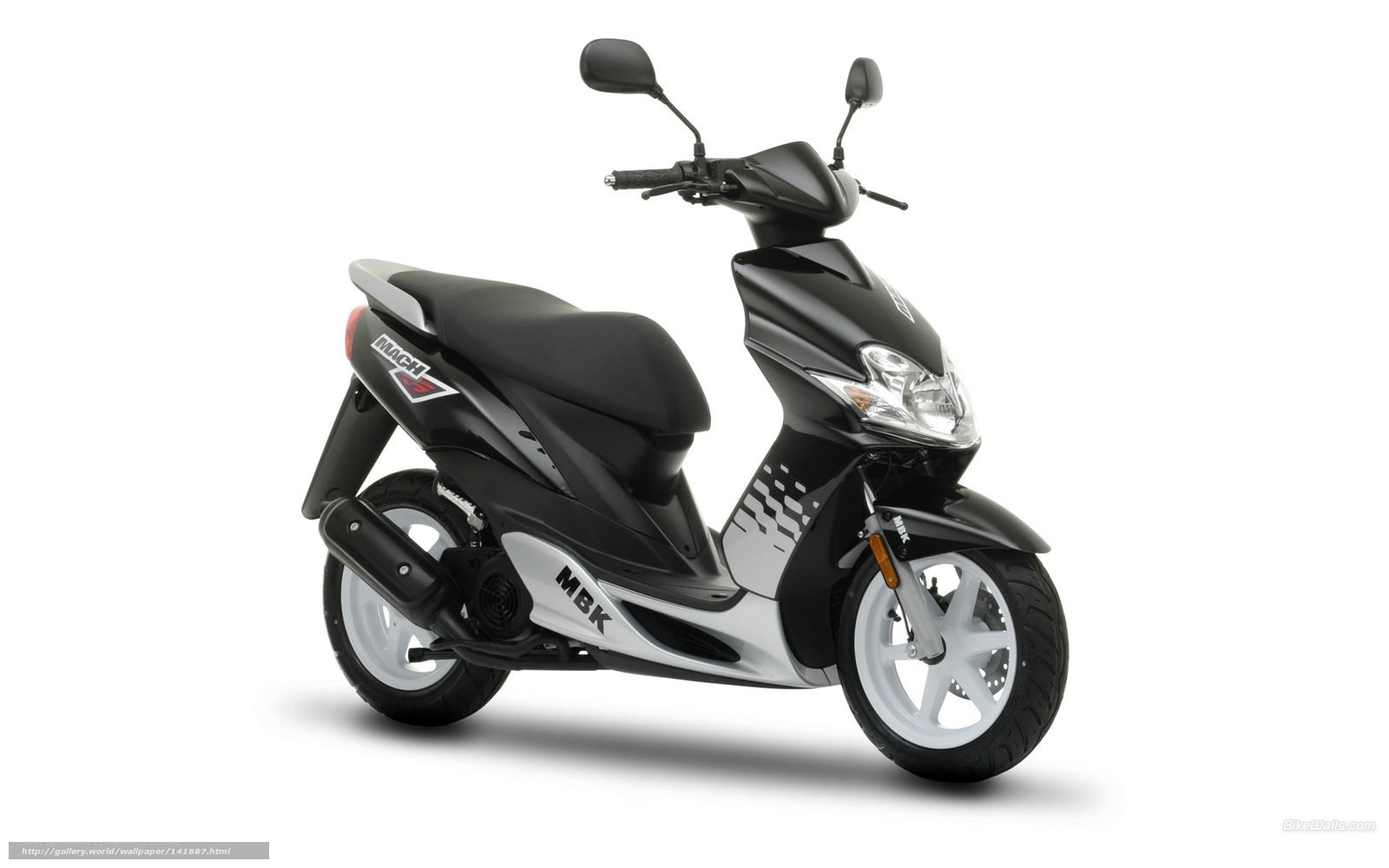 Black MBK Mach 3 scooter