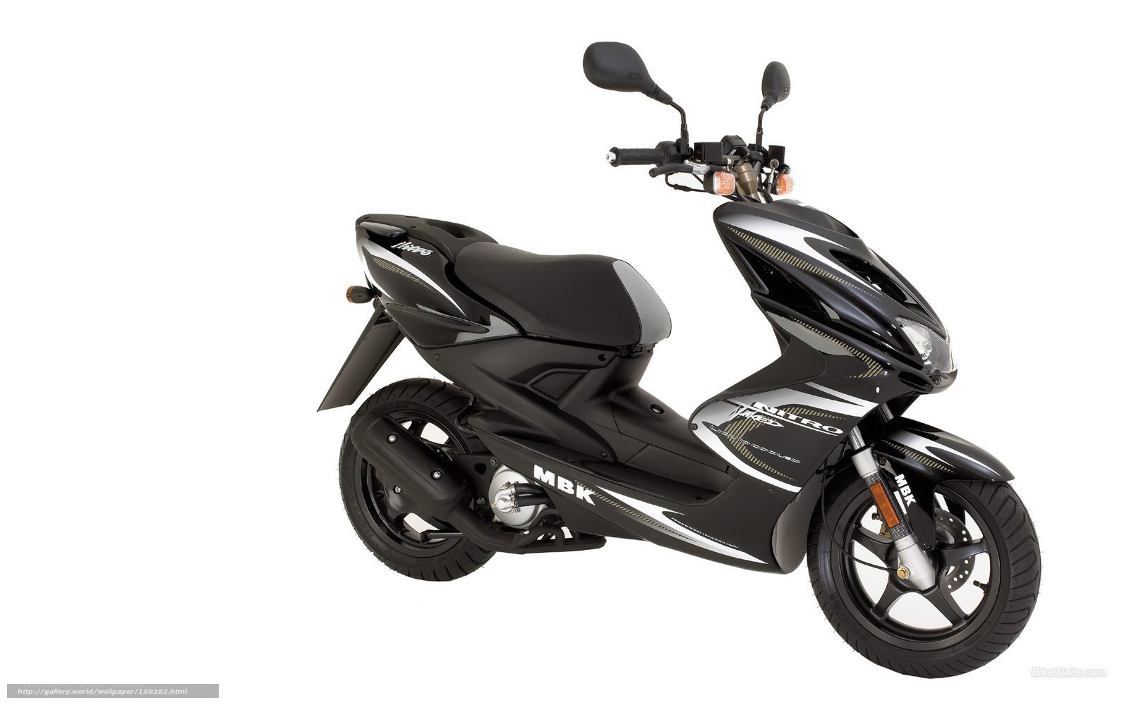 Black MBK Nitro scooter