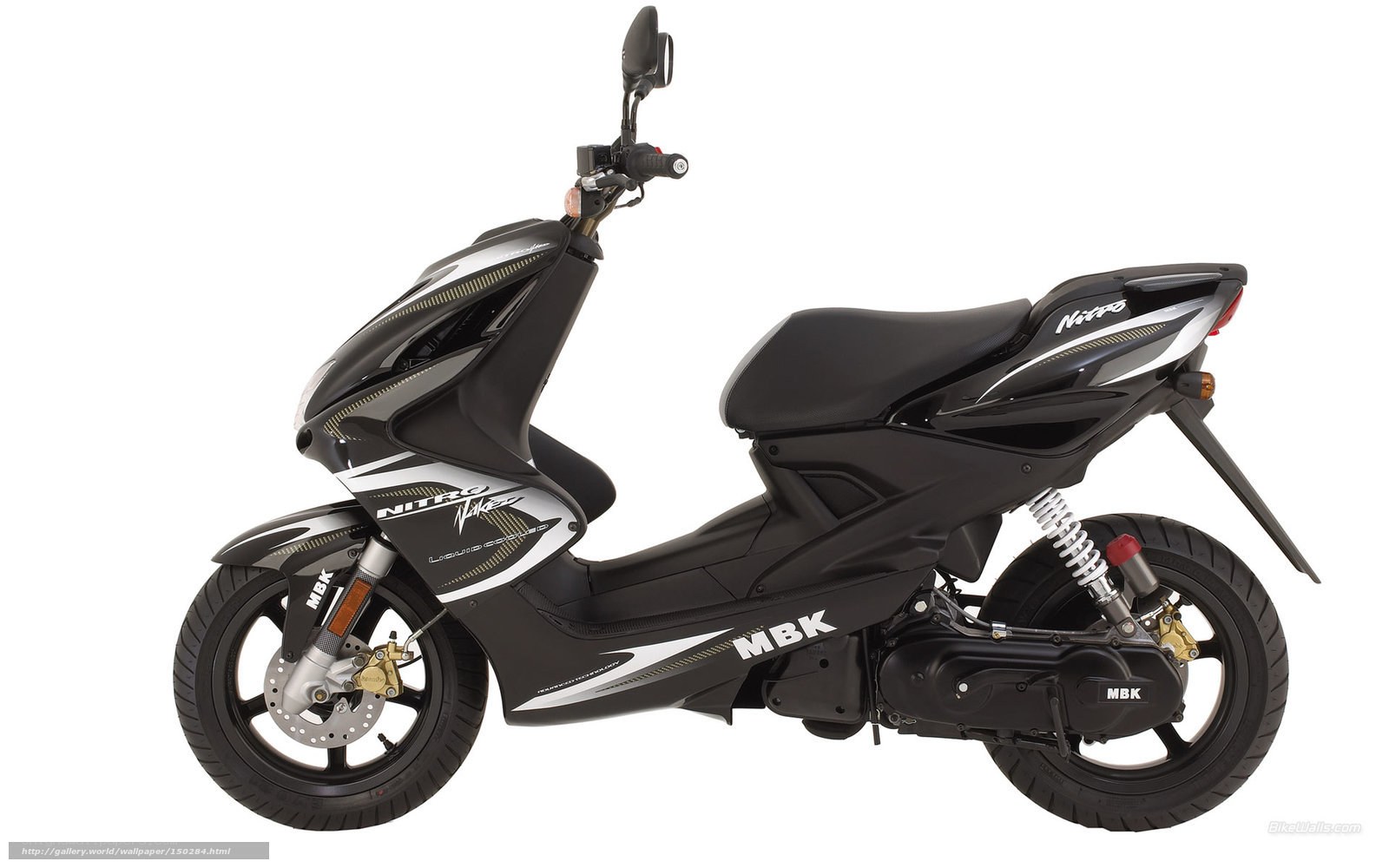 Black MBK Nitro scooter
