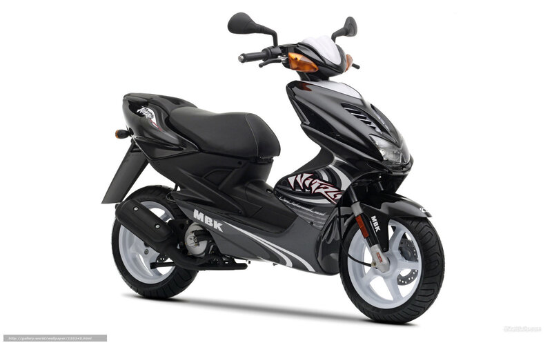Black MBK scooter
