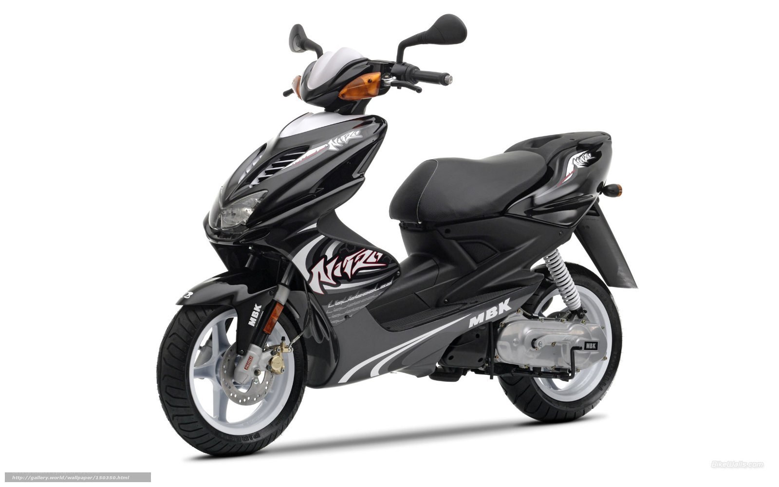 black MBK scooter