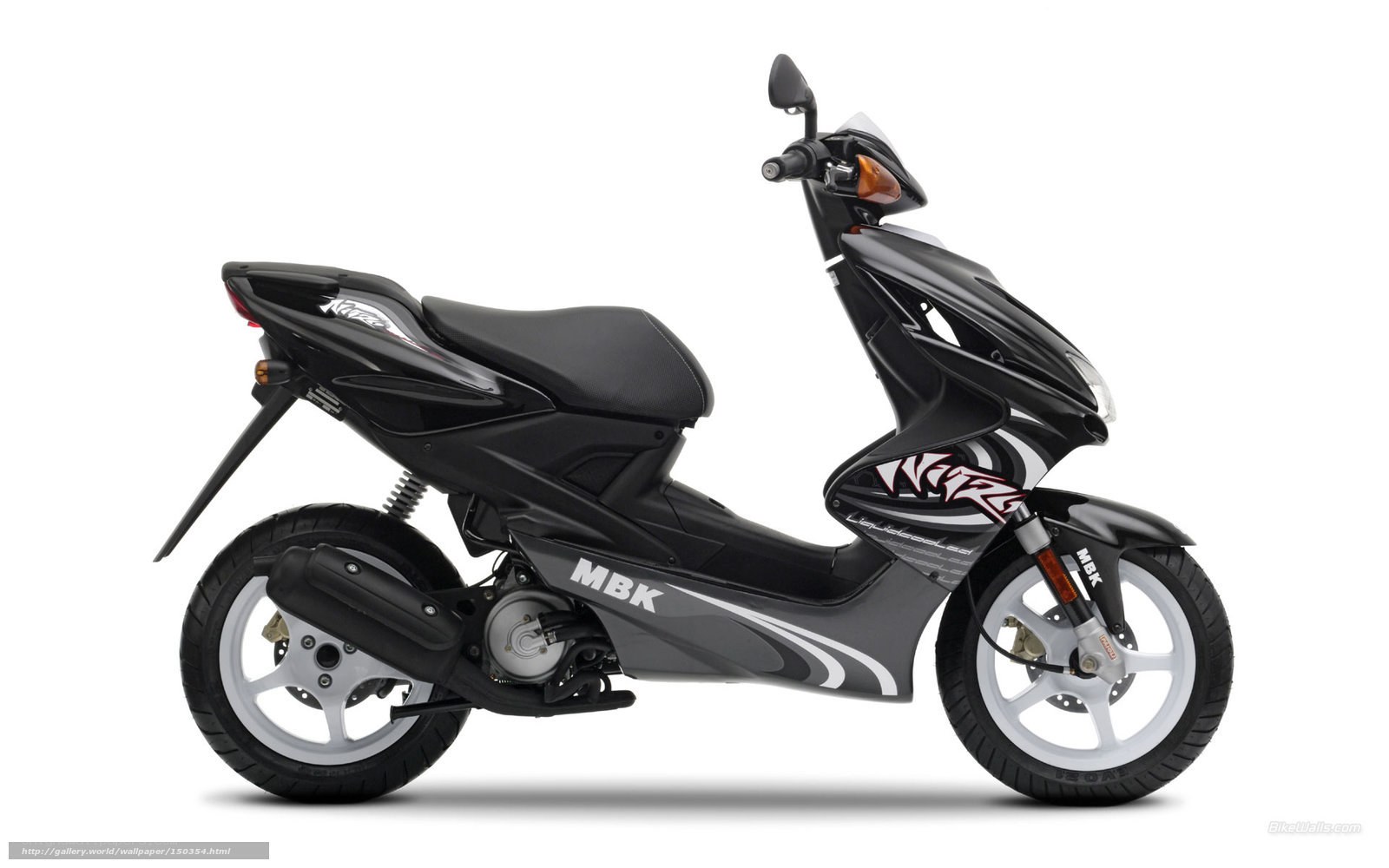 black MBK scooter