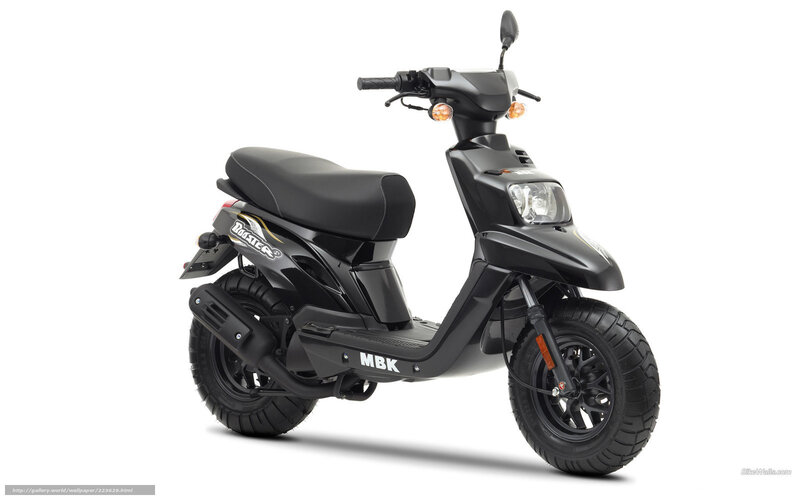 Black MBK scooter