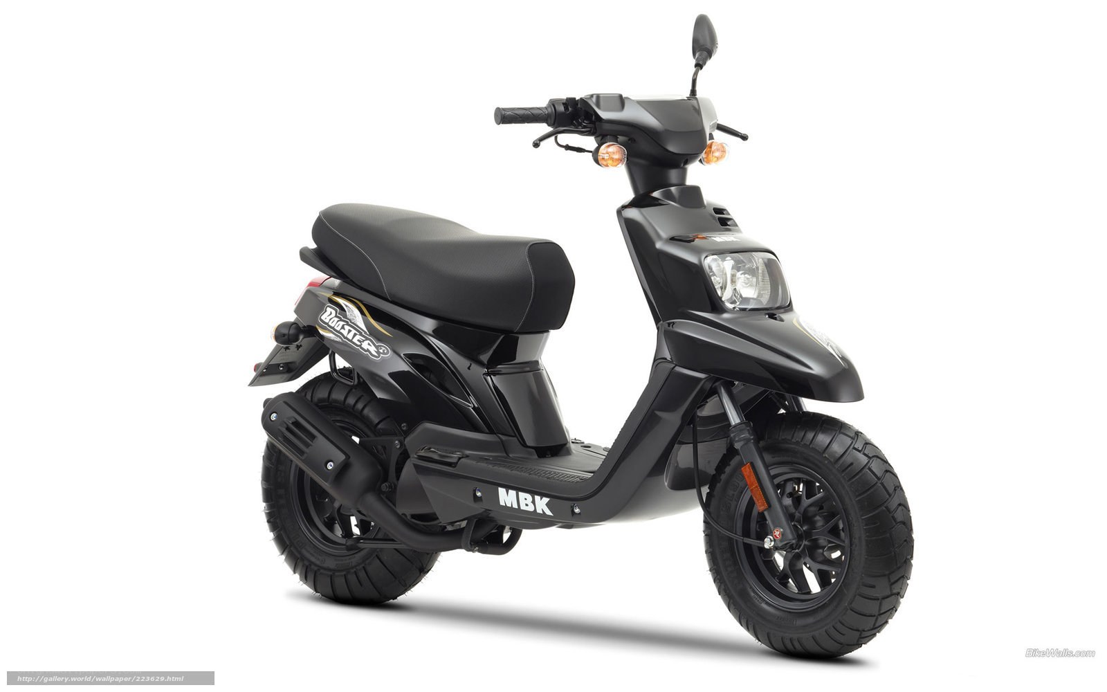 Black MBK scooter