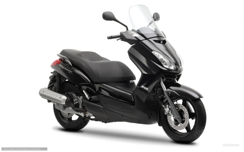 Black MBK scooter