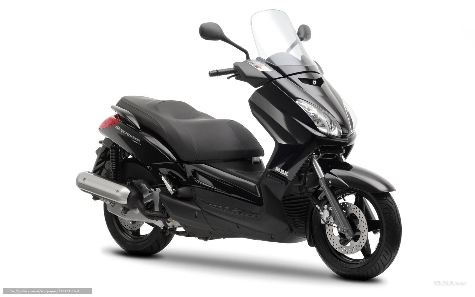 Black MBK scooter