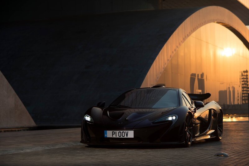 Black Mclaren P1 Sports Car — Dramatic