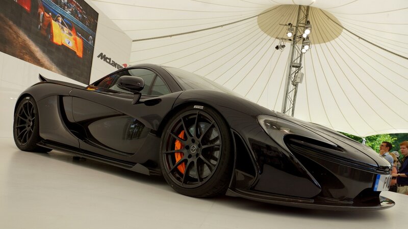 Black Mclaren P1 Sports Car — Showroom