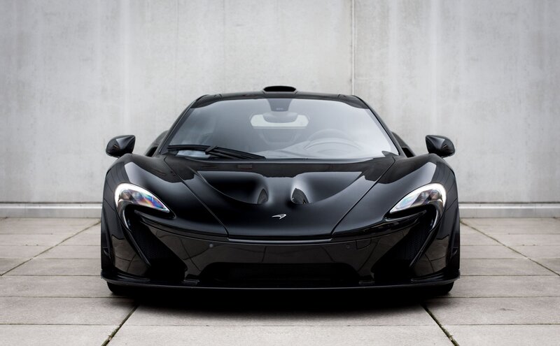 Black McLaren P1 sports car