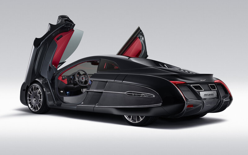 Black Mclaren Sports Car — Dramatic