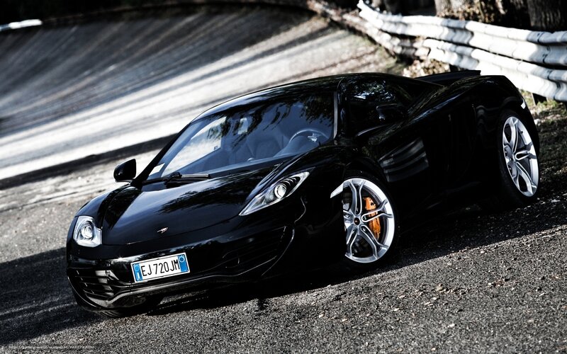Black McLaren sports car