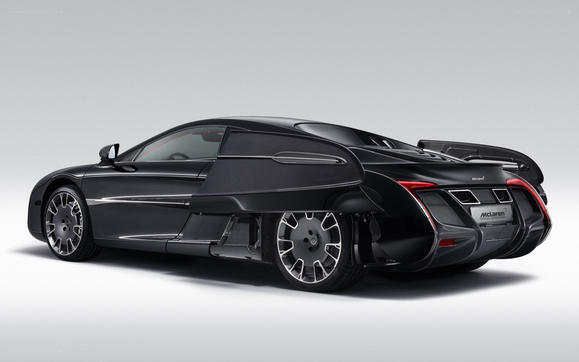 black mclaren supercar