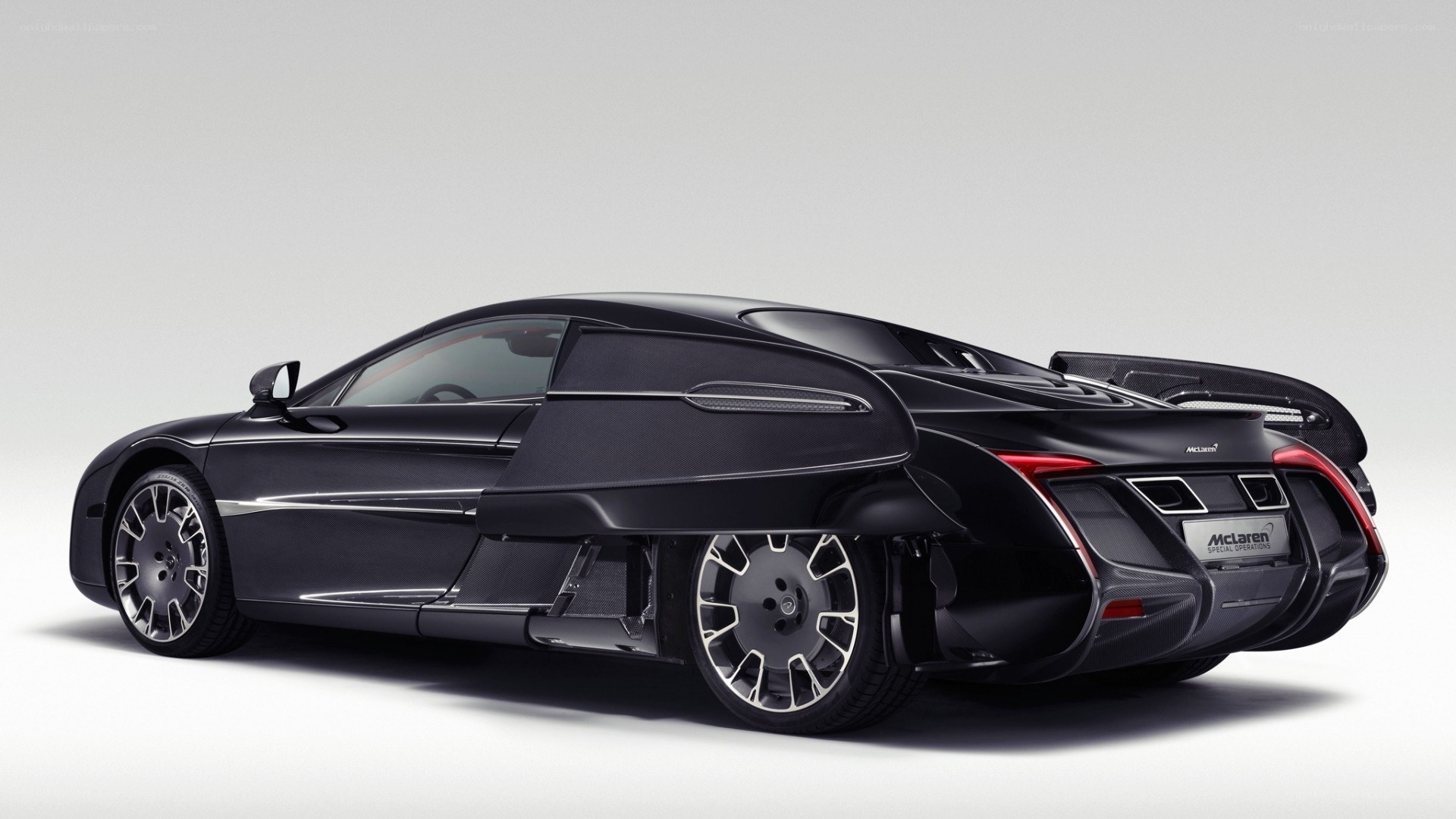 Black McLaren supercar